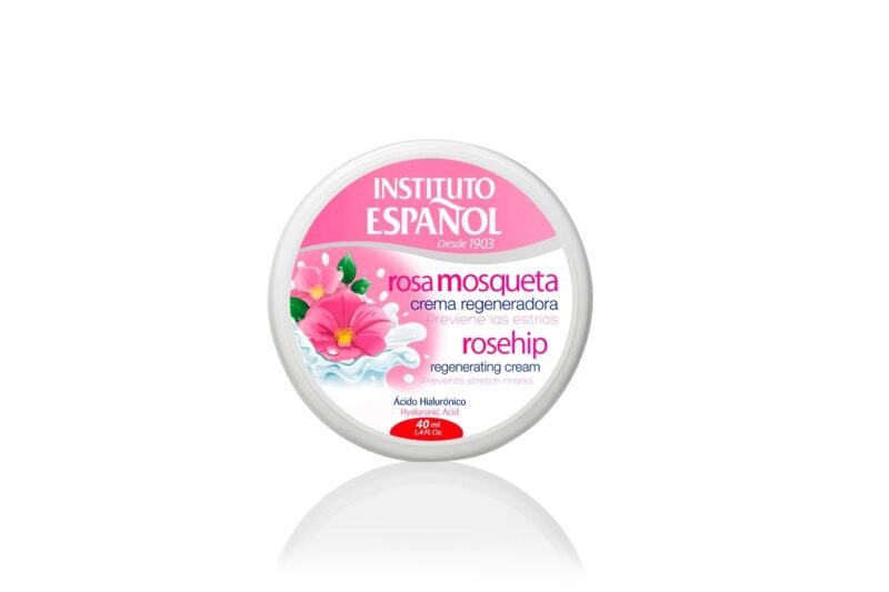 INSTITUTO ESPAÑOL Crema Rosa Mosqueta Corporal Regeneradora, Formato Viaje, 40 ml