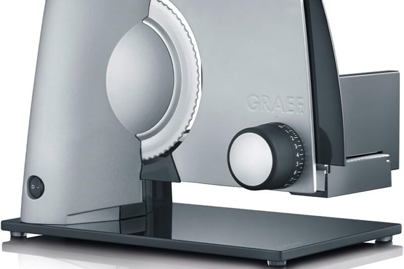 Graef S 32000 Electric 170 W Aluminium Stainless Steel Slicer Freiraumschneider (Aluminium, Stainless Steel, 237 mm, 343 MM, 252 mm, 393 mm)