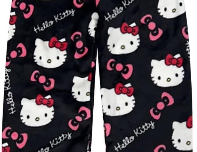 Pyjama Bottoms, Halloween Pyjamas, Women’s Pyjamas, Trousers, Long Flannel Pyjama Bottoms, Women’s Pyjama Bottoms, Soft Kawaii Pyjamas, Anime Comfortable Pyjama Bottoms, Women, Anime, Cartoon, Casual,