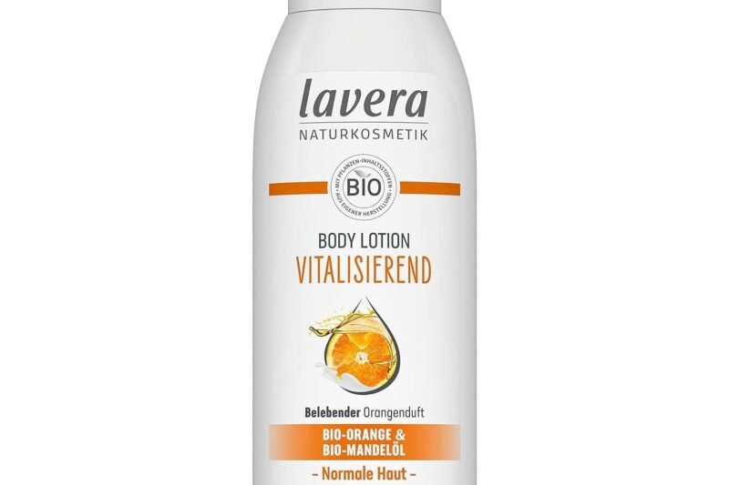 lavera Body Lotion Vitalising – Natural Cosmetics – Vegan – Organic Orange & Organic Almond Oil – Invigorating Orange Fragrance – PETA Certified – Biodegradable – Body Lotion – 200 ml