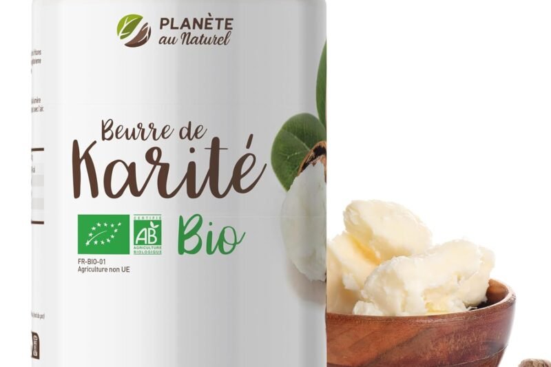 Organic Shea Butter AB 800g – Food Grade – 100% Vegetable – No Additives – Hair – Body – Face – Pure – Vegan