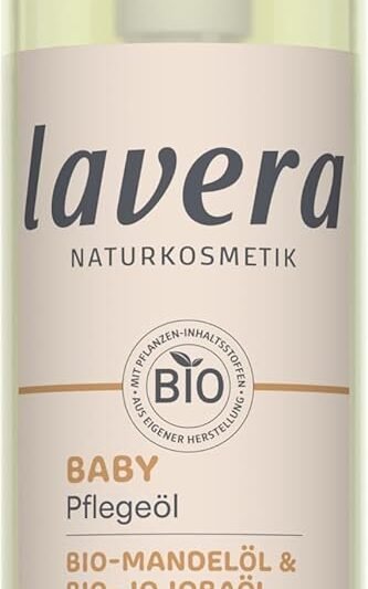 lavera Baby Care Oil – Skin Soothing and Nourishing – Moisturising – Without Fragrances & Preservatives – Vegan – Natural Cosmetics – 100 ml