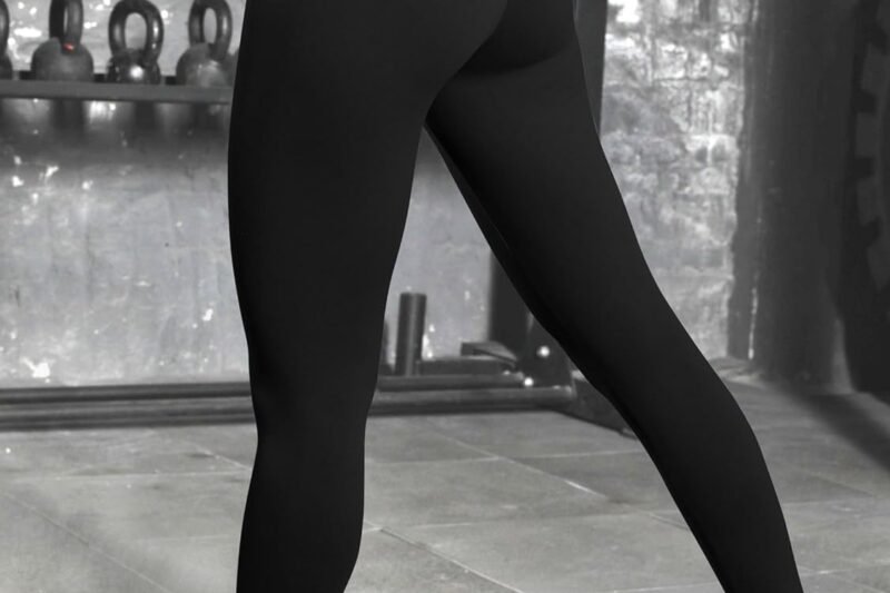 Women’s High Waist Flexible Yoga Running Pilates Fitness Leggings Capri Pants