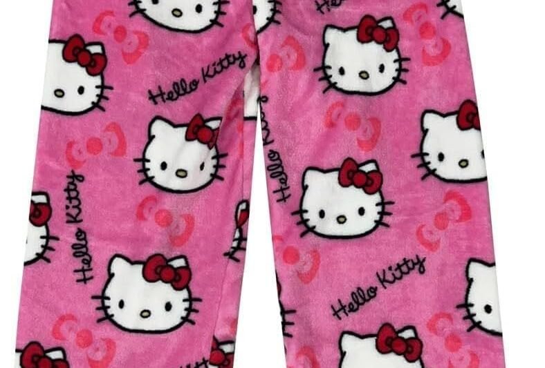Pyjama Bottoms, Halloween Pyjamas, Women’s Pyjamas, Trousers, Long Flannel Pyjama Bottoms, Women’s Pyjama Bottoms, Soft Kawaii Pyjamas, Anime Comfortable Pyjama Bottoms, Women, Anime, Cartoon, Casual,