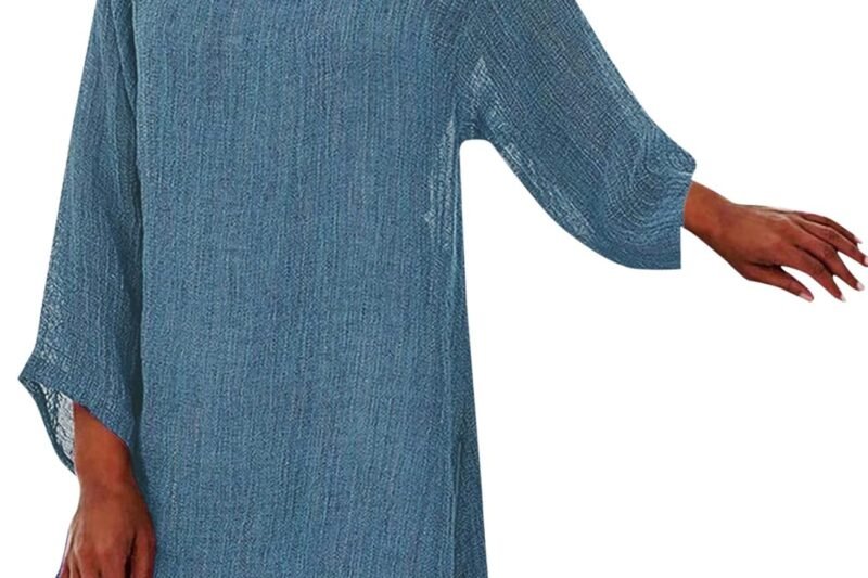 HOOUDO Knitted Dress with Women Long Sleeve T-Shirt for Women Fashion V Collar Solid Color Casual Blouses Bonprix Blouse Women