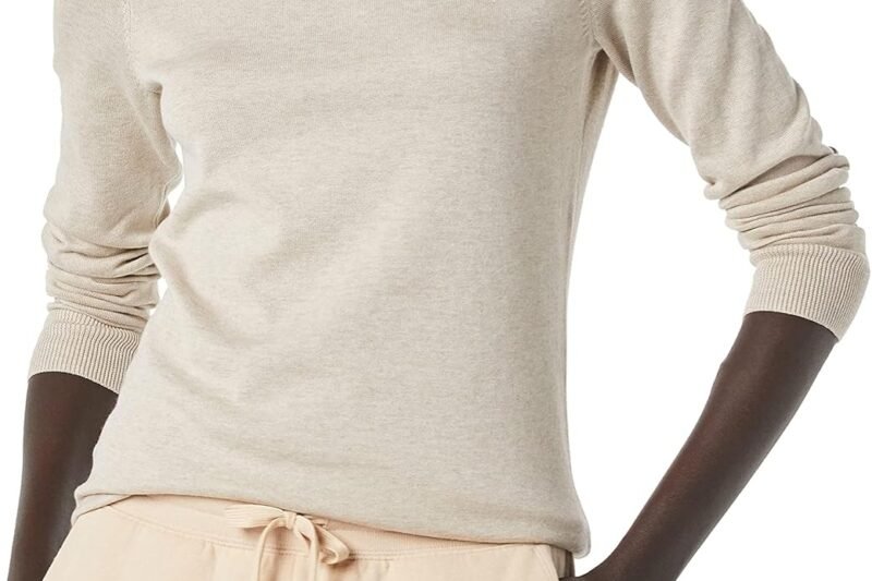 Amazon Essentials Women’s Lightweight Long Sleeve Round Neck Jumper (Available in Plus Sizes)