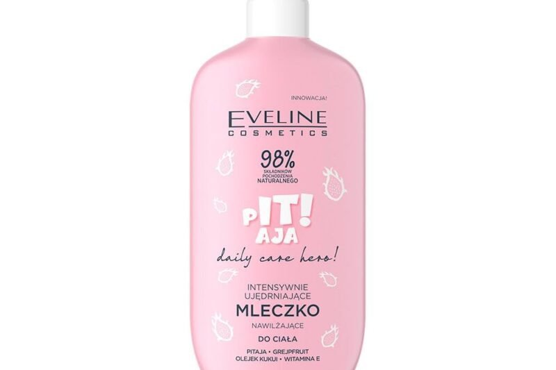 Eveline Cosmetics Daily Care Hero Firming & Moisturising Body Lotion with Dragon Fruit, Omega Acids, Grapefruit & Kukui Oil – 98% Natural Ingredients, Vegan – 350 ml