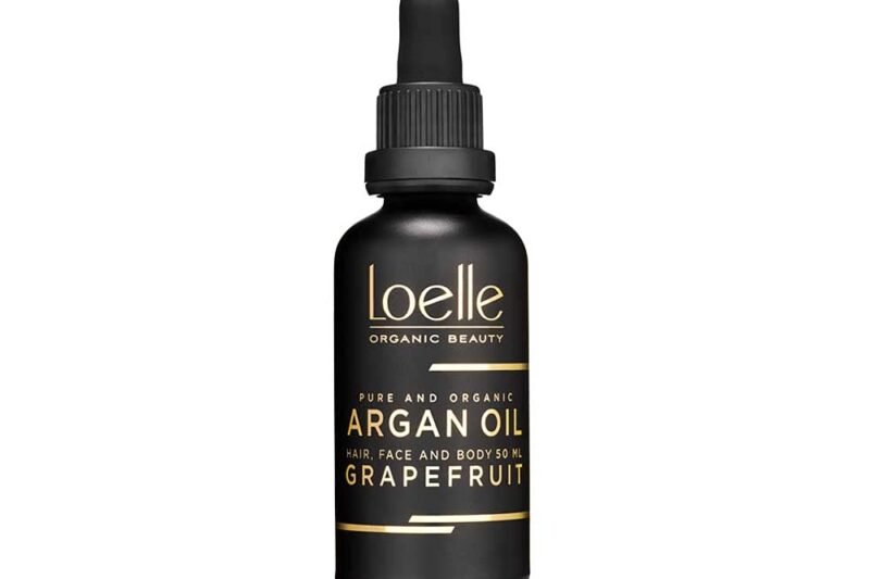 Loelle – Scented Argan Oil with Grapefruit Extract Anti-Wrinkle Oil for Hands, Face and Hair – Organic, Scented Body Oil with Vitamin E Beard Oil Beard Care Hand Picked in Morocco 50 ml