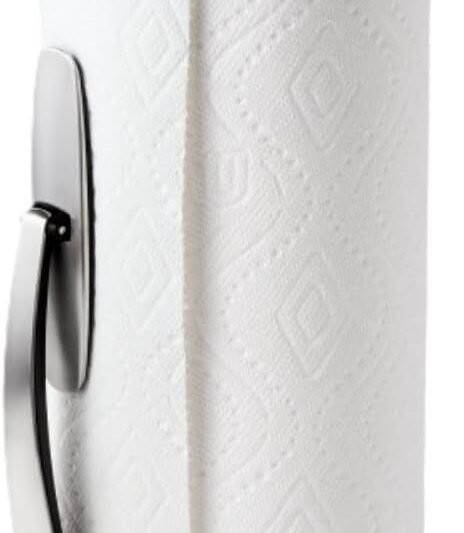 OXO Good Grips SimplyTear Standing Paper Towel Holder, Brushed Stainless Steel