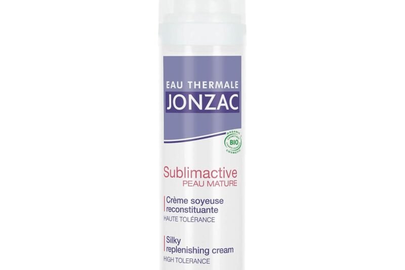 Eau Thermale Jonzac – Silky Reconstituent Cream – Sublimactive Mature Skin – For Nourished and Radiant Skin – Certified Organic Cosmos Organic – Pump Bottle of 40 ml