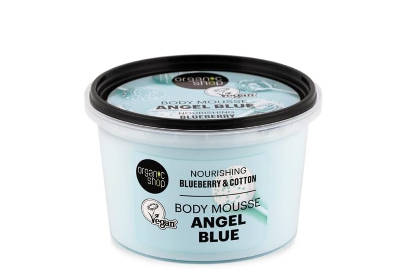 Organic Shop Body Mousse Angel Blue Nourishing Blueberry & Cotton 250ml