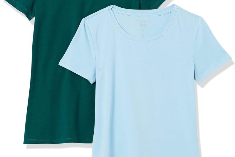 Amazon Essentials Women’s Regular Fit Short Sleeve Crew Neck T-Shirt Multi-Pack