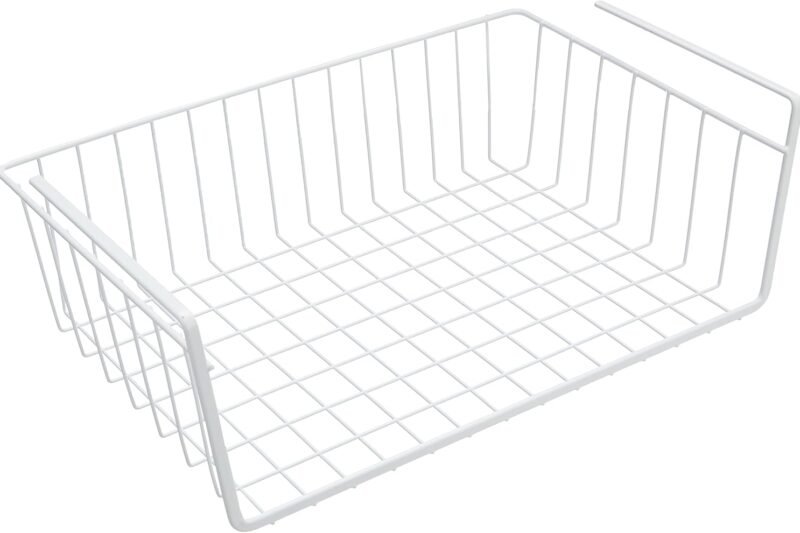 Metaltex Under Shelf Storage Basket – 40 cm – White