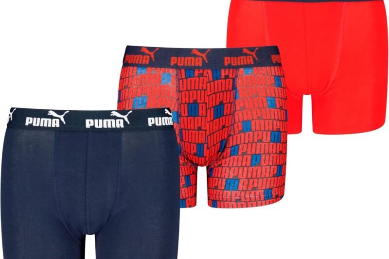 PUMA Boys’ Elements Boxer (Pack of 3)