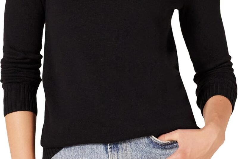 Amazon Essentials Women’s 100% Cotton Crew Neck Jumper (Available in Plus Sizes)